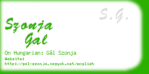 szonja gal business card