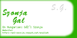 szonja gal business card